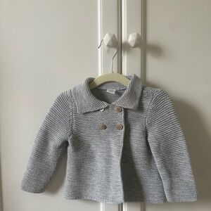 Old Navy Gray Knit Sweater Cardigan